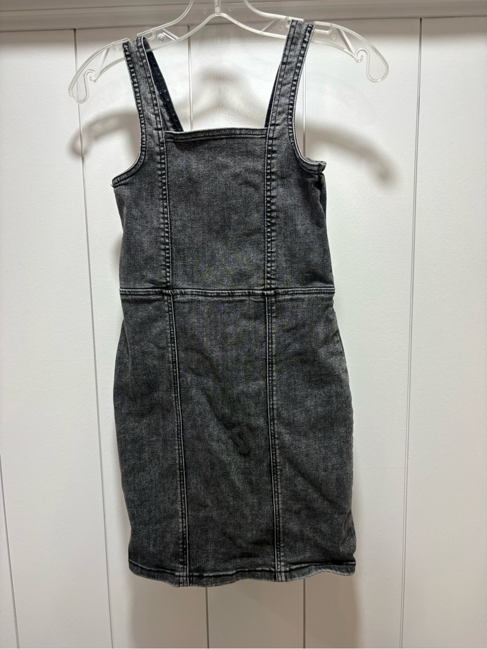 Art class Girls' Washed Black Denim Pinafore Dress size large 10-12